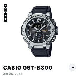 Casio G-Shock GST-B300 Silver and Black Watch